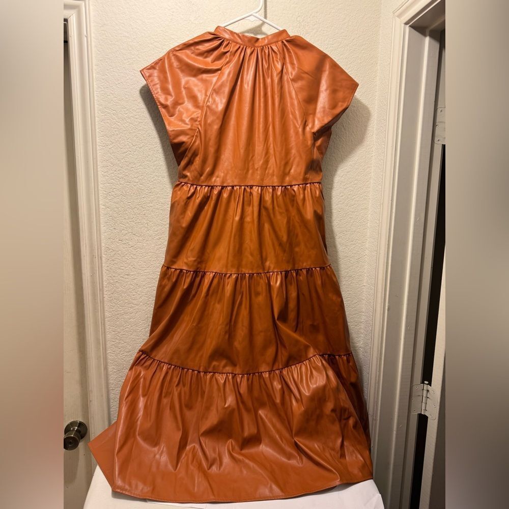 Alden Adair pippa Terracotta Midi Dress - Picture 4 of 7